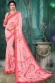 New Georgette Saree in Pink