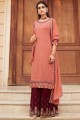 Mirror Palazzo Suit in Peach