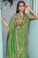 Latest Ethnic Green Silk Saree
