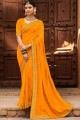 Silk Saree in Yellow