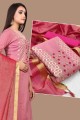 Embroidered Salwar Kameez in Light pink