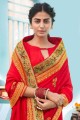 Silk South Indian Saree in Red