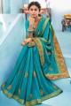 Splendid Silk South Indian Saree in Blue