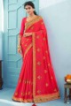 Thread South Indian Saree in Pink