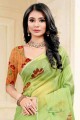 Modish Green Silk Saree