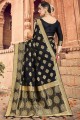 Black Weaving Silk Banarasi Saree
