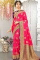 Pink Wevon 2D Silk South Indian Saree