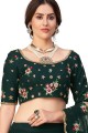 Embroidered Soft net Green Party Lehenga Choli with Dupatta