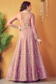 Purple Net Gown Dress