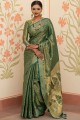 Green Kanchipuram Saree in Weaving Kanchipuram Silk