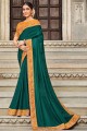 Rama  South Indian Saree in Art silk with Embroidered