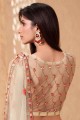 Embroidered Net Pale yellow Party Lehenga Choli with Dupatta