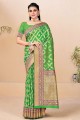 Green Weaving Banarasi silk Banarasi Saree