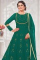 Rama  Eid Anarkali Suit in Embroidered Georgette