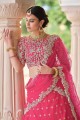 Pink Soft Net Wedding Lehenga Choli with Heavy Designer Dori,Sequance Embroidery Work