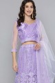 Purple Lehenga Choli in Net with Designer Sequance,Multy Embroidery Work