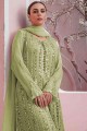 Pista pakistani palazzo suit in Designer Heavy Embroidery Work Faux Georgette