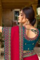 Crimson Saree in Silk with Resham,zari,embroidered