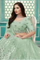 Georgette Embroidered  Pista  Party Lehenga Choli with Dupatta