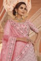 Party Lehenga Choli Pink with Embroidered Georgette