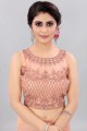 Net Party Lehenga Choli with Embroidered