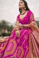 Silk Embroidered Pink Party Lehenga Choli with Dupatta
