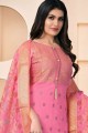 Banarsi jacquard Weaving Pink Salwar Kameez with Dupatta
