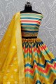 Yellow Weaving Banarasi silk Lehenga Choli