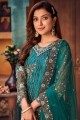 Net Rama Eid Palazzo Suit in Embroidered