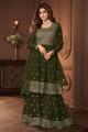 Mehndi Embroidered Georgette Palazzo Suit