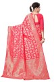 Banarasi Saree in Red Weaving Banarasi silk
