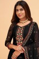 Pakistani Georgette Sharara Suit with Embroidered