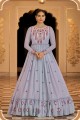Diwali Georgette Gown Dress with Embroidered