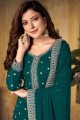 Rama  Embroidered Palazzo Suit in Faux georgette
