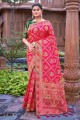 Banarasi silk Banarasi Saree in Pink Weaving with Blouse