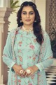 Faux georgette Pista  Pakistani Suit in Printed