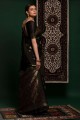 Silk Saree in Weaving Black