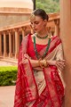 Red Weaving Patola silk Saree