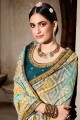 Silk Saree in Multicolor with Resham,zari,printed