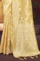 Silk Weaving Yellow Saree with Blouse