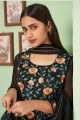 Embroidered Black Georgette Pakistani Suit