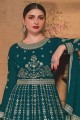 Rama Anarkali Suit with Embroidered Georgette