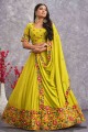 Flouracent Lehenga Choli in Georgette with Embroidered