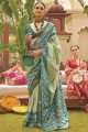 Pista  Weaving Saree  Silk