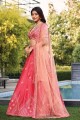 Pink Lehenga Choli in Art silk with Embroidered