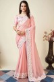 Saree Zari Saree Pink Silk