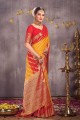 Yellow Saree with Georgette