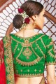 Red Embroidered Patola silk Wedding Lehenga Choli
