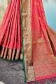 Banarasi Zari silk Banarasi Saree in Pink