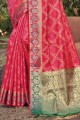 Banarasi silk Banarasi Saree Weaving in Pink with Blouse